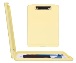 Box Type A4 Clip Pad, Clipboard with Storage Case for Paper and Document Storage Usefull in Office and Education (Multicolour Pack of 1)