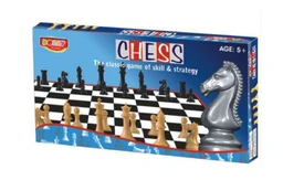 Dolly Plastic Chess Set - Black & White, 2 Players, Age 10+ to 99+