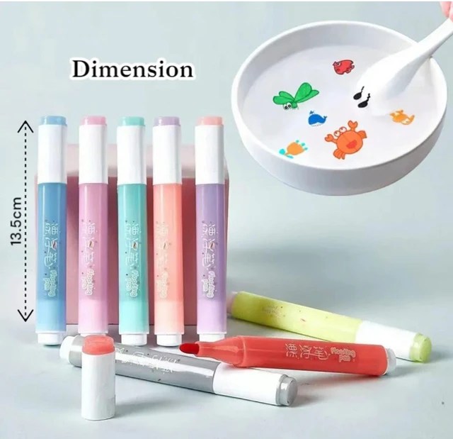 Floating Ink Pen (Pack of 1) | Birthday Return Gift For kids | Water Based Doodle Markers For Drawing Coloring & Fun | Easy To Wipe Dry Erase Whiteboard | Magical Water Painting
