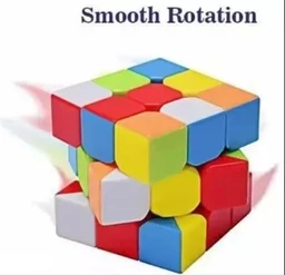 Speed Cube-490, Rubix Cube 3x3x3 High Speed Stickerless Magic Puzzle Cube for Kids and Adults, 2pc, (Multi Color)