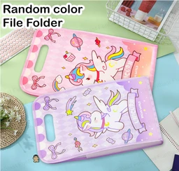 File Folder with Button Lock and Handle – Certificates Holder with 12 Pockets, Office Documents File, A4 Size Expandable Folders for Documents (Pack of 1; Random Color)