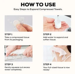 100Pcs Compressed Towel Tablets, Facial Cleansing Tissue, Mini Tablets Disposable Towels, Makeup Remover Pads, Water Activated Coin Tissue for Beauty Salon, Travel, Sports & Personal Use