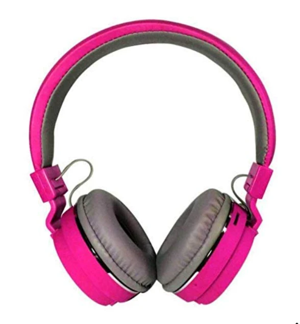 Sh 12 Universal Bluetooth Headphone with Memory Card Slot (Pink)