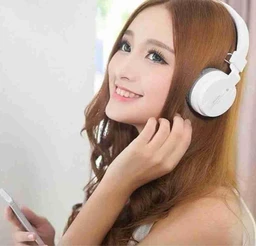 SH-12 Wireless Bluetooth Headphones, Over-Ear Design with Built-in Microphone and a Long Life Superior Sound Quality (White)