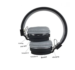 Wireless Bluetooth 4.1 Earphone Headphone with Mic, MP3 Player Sweat Proof Sports Headset, Best for Running and Gym, Stereo Sound Quality with Ergonomic for All Smart Phones (SH 12 Black)