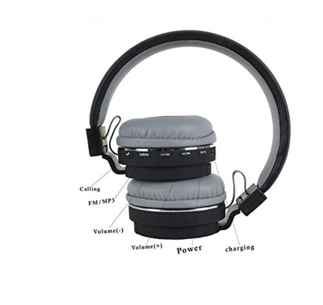 Wireless Bluetooth 4.1 Earphone Headphone with Mic, MP3 Player Sweat Proof Sports Headset, Best for Running and Gym, Stereo Sound Quality with Ergonomic for All Smart Phones (SH 12 Black)