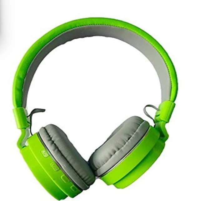 Wireless SH 12 Bluetooth Headphones with Mic Compatible with All Android and Smartphones (Green)