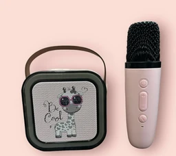 Pink Mini Bluetooth Speaker Karaoke Microphone, Wireless, Model Name/Number: K12 - Pink