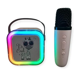 Pink Mini Bluetooth Speaker Karaoke Microphone, Wireless, Model Name/Number: K12 - Pink