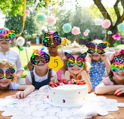 Scratch mask (3pc pack) Insects Scratch Masks for Kids Spring Insects Rainbow Color Scratch Masks for Kids Bugs Party Favors DIY Butterfly Bees Face Magic Art Rainbow Color Craft Kits for Classroom Art Project