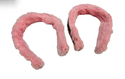 Pack of 2 BlackPink & BTS Hairbands for girls Fur hairbands 1 black pink and 1 bts theme
