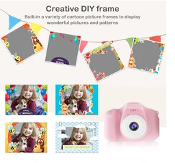 Kids Digital Camera with 2.0 Inch IPS Screen, Auto Focus, Video Recording, Games,(Pink)