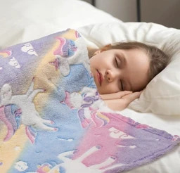 Blanket for Kids Unicorn Blanket for Girls (1 Pcs) Glow in The Dark Radium Blanket Foor Kids, Teenager & Adult All Seasons Blankket Single Bed Return Gifts for Kids