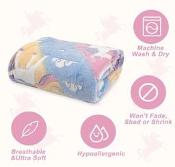 Blanket for Kids Unicorn Blanket for Girls (1 Pcs) Glow in The Dark Radium Blanket Foor Kids, Teenager & Adult All Seasons Blankket Single Bed Return Gifts for Kids