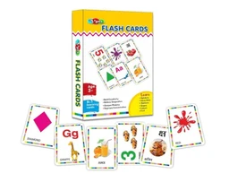 Learning Flash Cards for Kids – A to Z Alphabets, Counting, Shapes & Colors 54 Double-Sided Cards (108 Sides of Learning!)