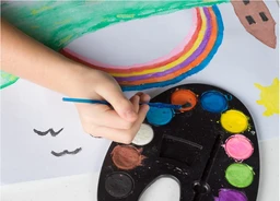 Kid's Non-Toxic Sketch Painting Watercolor Set with Paint Brush in Bulk (Multi)