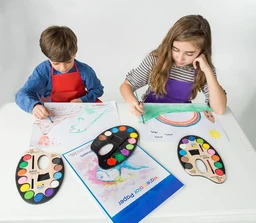 Kid's Non-Toxic Sketch Painting Watercolor Set with Paint Brush in Bulk (Multi)