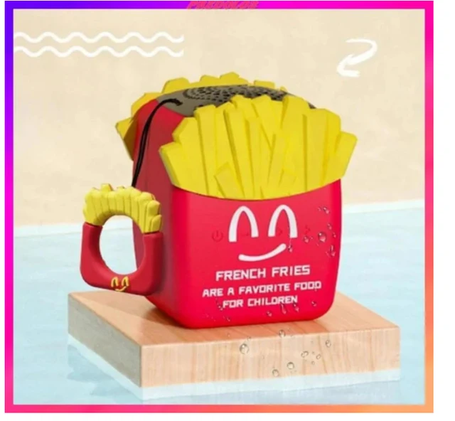 Mini French Fries Wireless Bluetooth Speaker | Portable Loudspeaker with USB Interface | Compact Design, Good Bass, 3W Output | Supports Bluetooth/TF Card/FM | High Power Amplifier | Box Packaging