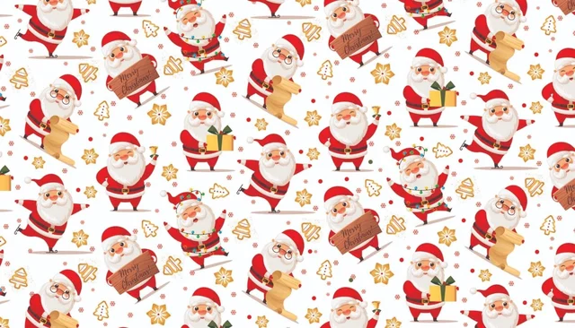 Christmas wrapping paper(white) set of 5 sheet(19×28")