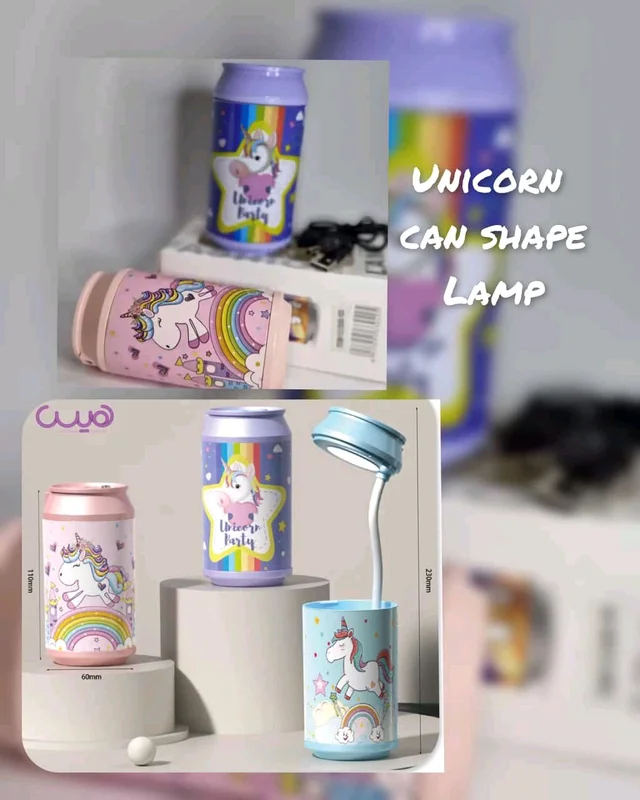 Unicorn print 2-in-1 LED Desk Lamp with Pen Holder Table Lamp