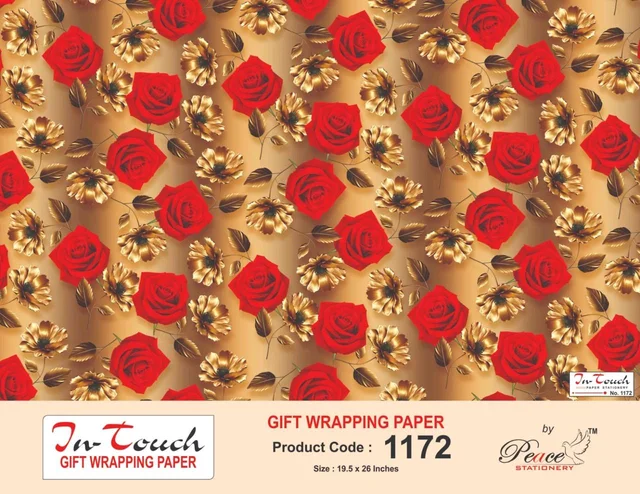 Gift Wrapping Sheet Flowers
