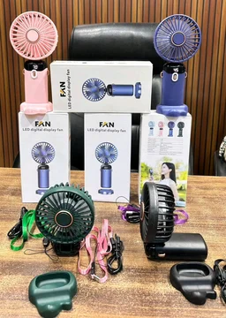 Mini Handheld Fan Battery Operated Small Personal Portable Fan Speed Adjustable USB Rechargeable Fan Cute Design Powerful for Stylish Kids Girls Women Men Indoor Outdoor Travelling