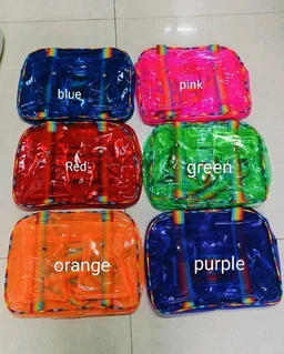 Double pocket Neon Jelly Bag