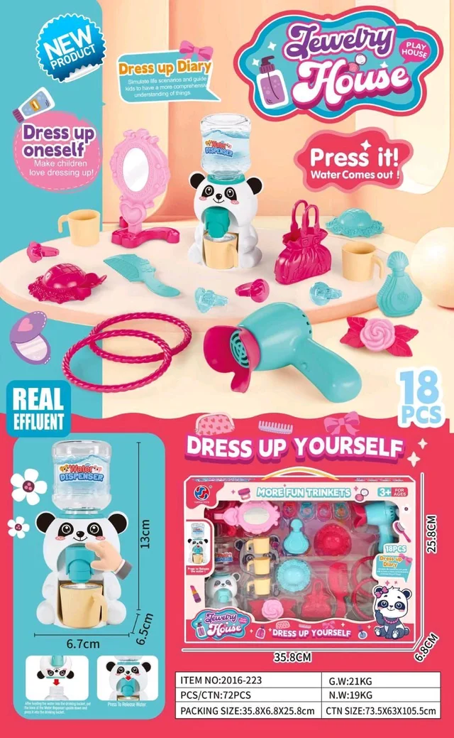 Beauty Set for Kids Girls Learning Educational Make Up Suitcase Kit with Makeup Accessories Pretend Play Set Portable Suitcase Toy Gift for Girls