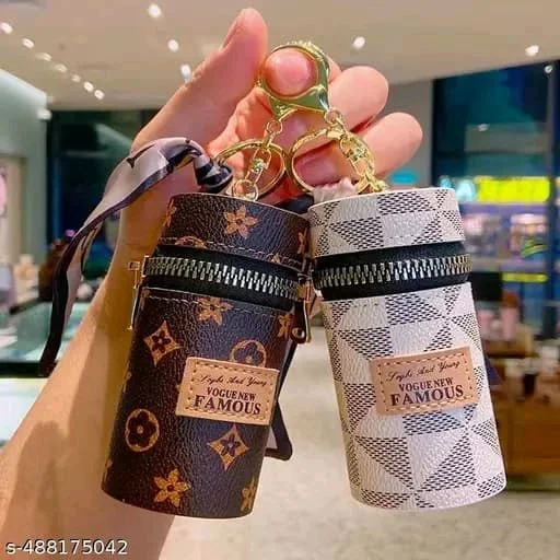 Mini coin pouch keychain