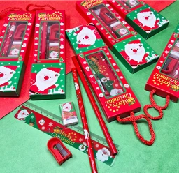 Merry Christmas Stationery Giftset set of 12pc - 22.6 x 17.3 x 6.9 cm