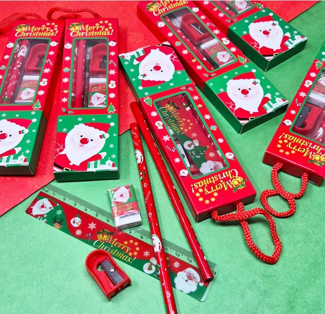 Merry Christmas Stationery Giftset set of 12pc - 22.6 x 17.3 x 6.9 cm