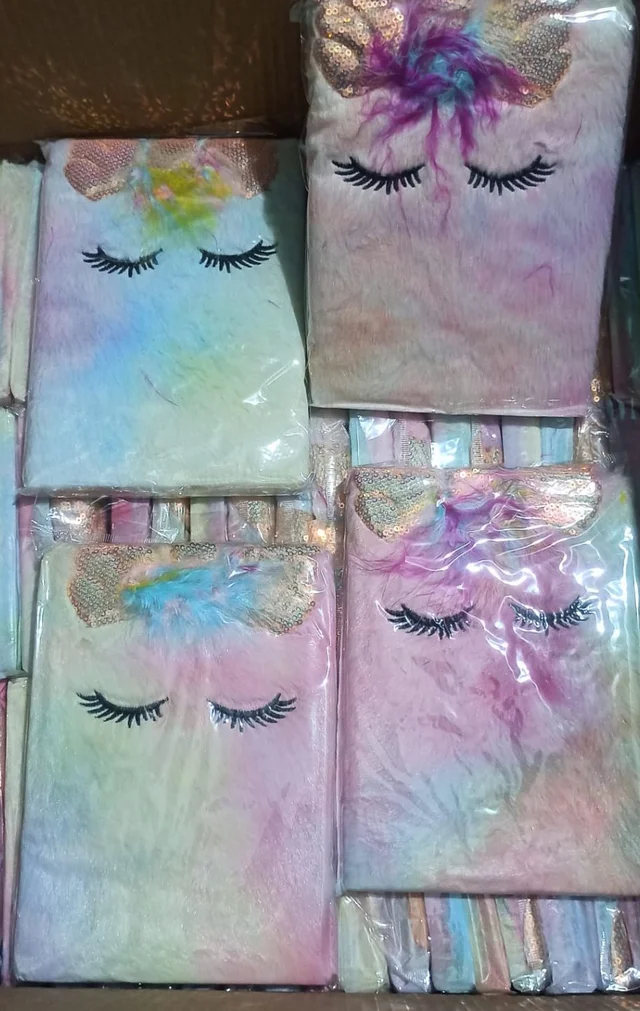 Unicorn Diary For Girls Note Book Diary For Girls Fur Pen, Pencil Pouch, Kids Diary, Cartoon Diary Birthday Return Gifts Diary For Girls & Boys