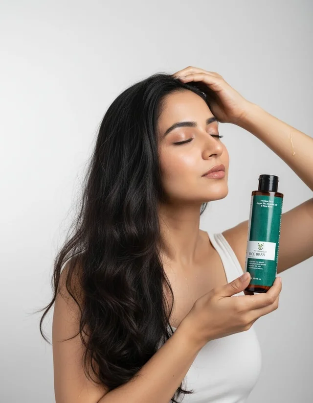The Natural Co Rice Bran Anti-Hair Fall Hair Oil