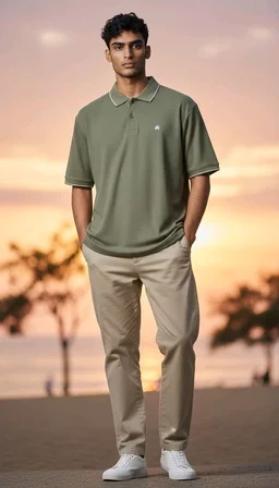 Polo Tshirt - Pine Green, M