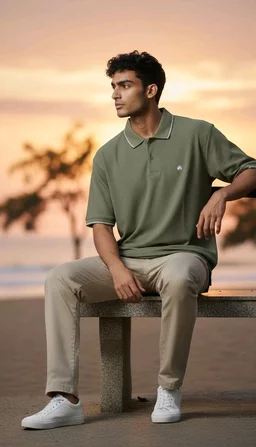 Polo Tshirt - Pine Green, M