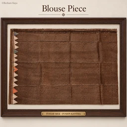 RESHAM KAYA Fusion Kantha | Tussar Silk | Pure Handloom Silk | RESHAM KAYA