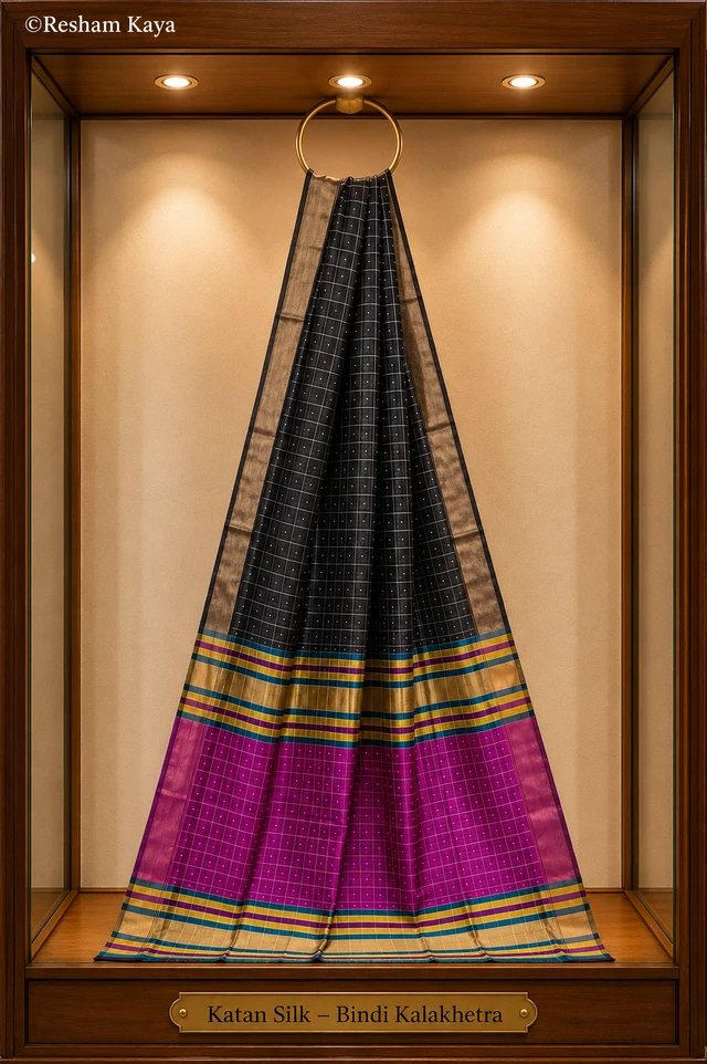 Kalakhetra Katan Silk Saree | Pure Handloom Silk | RESHAM KAYA