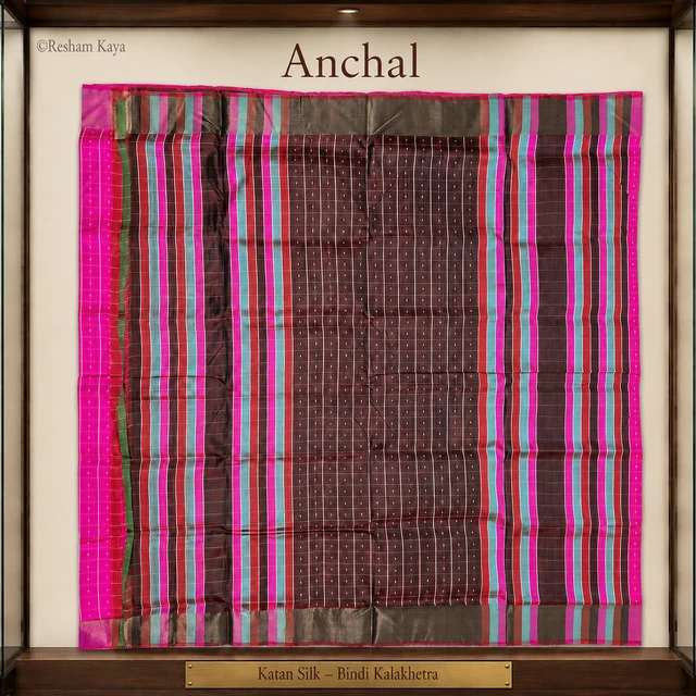 RESHAM KAYA Kalakhetra Katan Silk Saree | Pure Handloom Silk | RESHAM KAYA