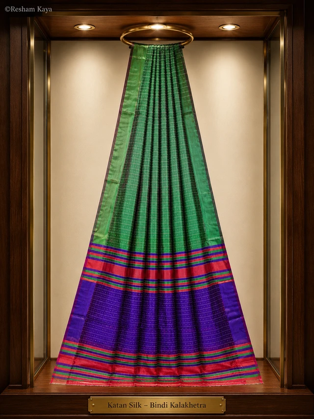 Kalakhetra Katan Silk Saree | Pure Handloom Silk | RESHAM KAYA