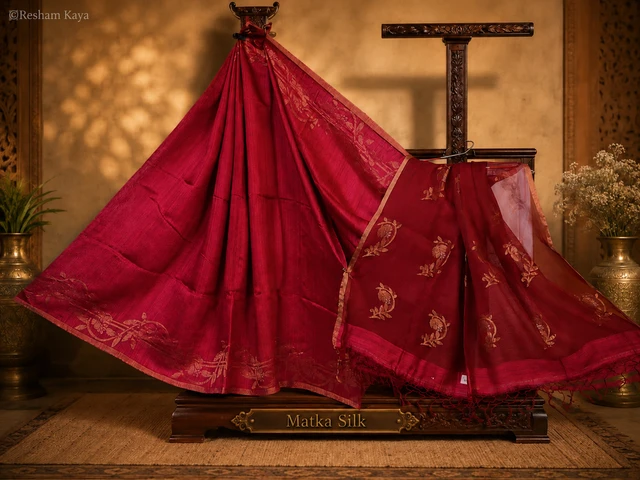 Matka Silk Saree | Pure Handloom Silk | RESHAM KAYA