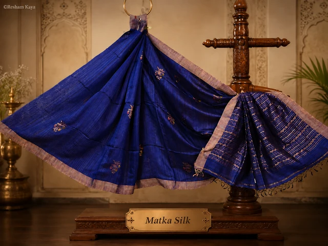 Matka Silk Saree | Pure Handloom Silk | RESHAM KAYA