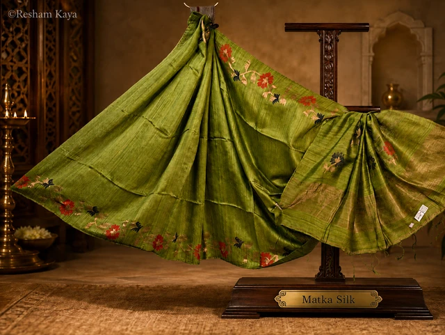 Matka Silk Saree | Pure Handloom Silk | RESHAM KAYA