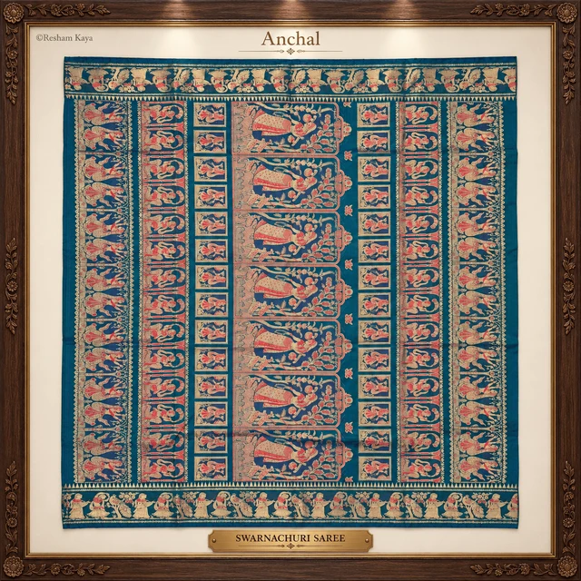 RESHAM KAYA Swarnachuri | Katan Silk Saree | Pure Handloom Silk | RESHAM KAYA