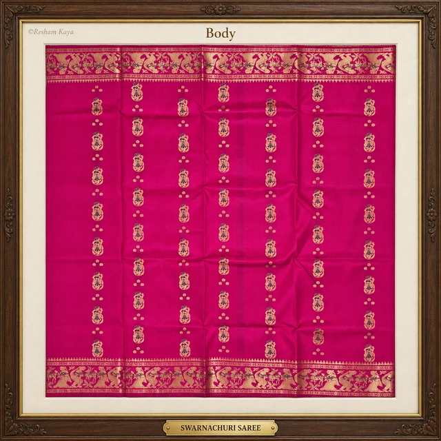 RESHAM KAYA Swarnachuri | Katan Silk Saree | Pure Handloom Silk | RESHAM KAYA