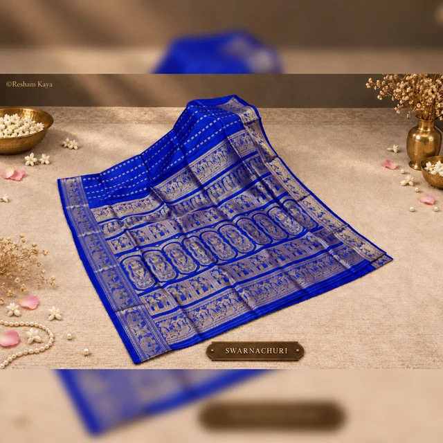 Swarnachuri | Katan Silk Saree | Pure Handloom Silk | RESHAM KAYA