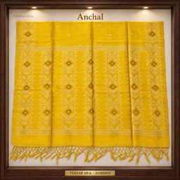 RESHAM KAYA Tussar Jamdani Saree | Pure Handloom Silk | RESHAM KAYA