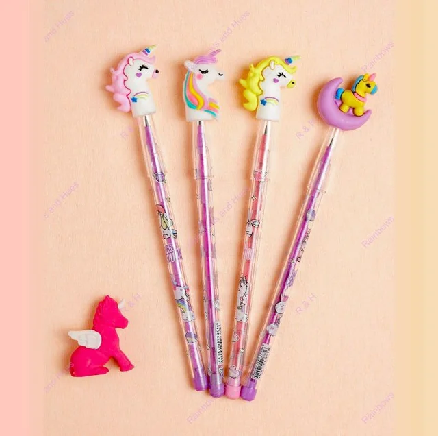 UNICORN PENCIL WITH EREGER (1pc)