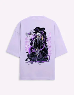 LIMITLESS STATE OVERSIZED T-SHIRT - M, Lavender Purple