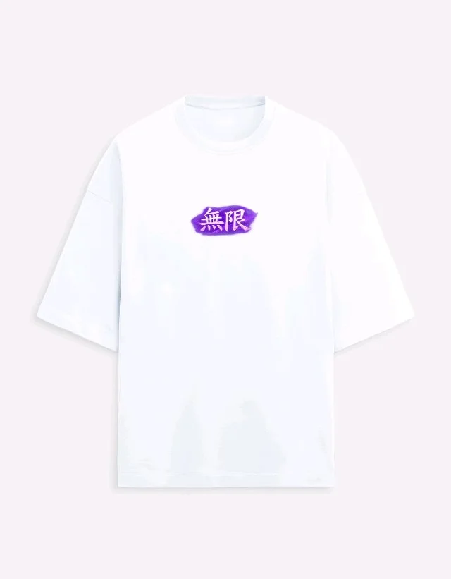 LIMITLESS STATE OVERSIZED T-SHIRT - M, White