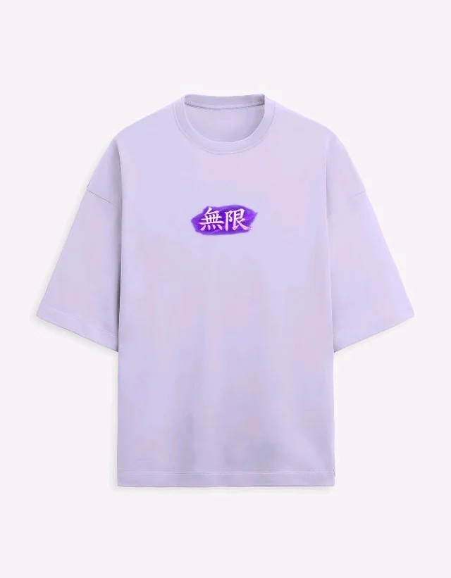 LIMITLESS STATE OVERSIZED T-SHIRT - XXL, Lavender Purple